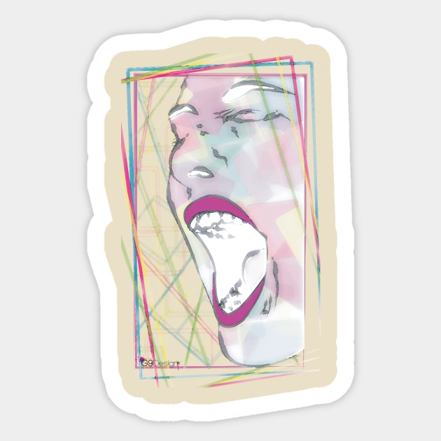 Scream Spectrum Sticker by G9Design